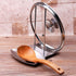 Lid and Spoon Rest Shelf, 304 Stainless Steel Pan Pot Cover Rack Organizer, ZYLONE Storage Utensils Kitchen Tool