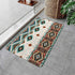 Aztec Bath Rugs for Bathroom,Southwestern Native Tribal Navajo American Ethnic Pattern Western Boho Triangular Non Slip Flannel Bathroom Rug, Dry Fast Water Absorbent Bath Mats, 17x29 Inc by Hjokiupt