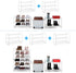 3-Tier Simple Trending Stackable Shoe Rack, Expandable & Adjustable Shoe Shelf Storage Organizer, Wire Grid, White