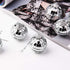 12 Pcs Silver Disco Mirror Balls for Party Decoration, Christmas Tree Ornaments (4CM)