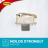 Command 1 2 Command Soap Dish for Shower, Damage Free Hanging Bathroom Soap Dish, No Tools Bar Soap Holder, Satin
