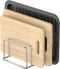 Cutting Board Holder Stand, 304 Stainless Steel Storage Rack, Cutting Board Organizer with 1.0+1.2 Inch Width Slots