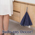 myHomeBody Hand Towels with Hanging Loops - Absorbent Charcoal Fiber Cleaning Cloths with Coconut Shell Button, Set of