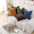18x18 Set 2, HPUK Fall Chenille Soft Throw Pillow Covers of Accent Cushion Covers for Living Room, Bedroom, Decorative