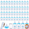 PINKXHY 62 Pcs 3.5 Inch Baby Mini Milk Bottle Baby Shower Favor with