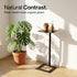 23.4" Stable C Table End Table, Tall C Shaped Side Table That Slides Under Sofa, Slim Under Couch Table, Modern