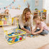 8pcs NEW Extra large color Toy Storage Bags with Zipper and Labels, Clear PVC Waterproof Toy Organizers Bags for Board