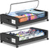 Beborxue Under Bed Storage with Wheels, 2-Pack Under the Bed Storage Containers