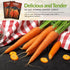 58 (1 Pack) Imperator Carrot Seeds for Planting Grow Long, Straight, Sweet Carrots for Juicing, Vegetable Gardens