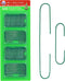 R’ND’s 300 Pack Christmas Tree Ornament Hooks - Metal Wire Hangers for Decorating (Green)