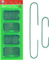 R’ND’s 300 Pack Christmas Tree Ornament Hooks - Metal Wire Hangers for Decorating (Green)