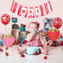 Kriyokiaa Berry First Birthday High Chair Banner One High Chair Banner Girl Photo Backdrop First Birthday Decorations