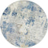 4Ft, 4x4 Lahome Modern Abstract Round Rug Blue Washable Front Door Mat Soft Circle Rug for Entryway Bedroom Non Slip