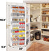 Over The Door Organizer, 5 Tiers with 10 Compartments, 50 lbs Capacity for Closet, Diaper Organizer, Light Gray