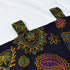 ABREEZE Retro Cotton Linen Kitchen Curtains - Bohemian Style Valances for Small Windows, 55"x20"