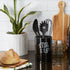 DII Kitchen Accessories Retro Collection - Black Ceramics Utensil Holder