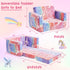 Comfy,2-in-1 inhand Toddler Chair Soft Toddler Couch Fold Out for Kids,Convertible Sofa to Lounger,Gift for Girls