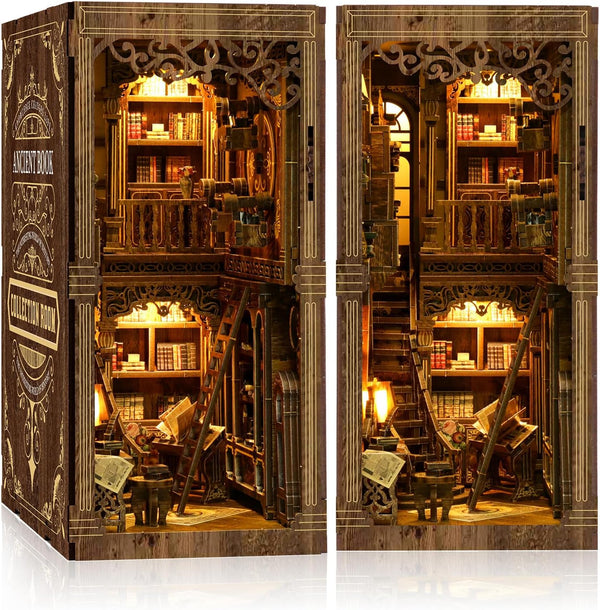Cuiwos Book Nook Kit - (Classic Edition) - Nook Tales DIY Miniature Wooden