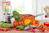 Meat Red Kitchen Knife, 6” Steak and Vegetable Knife, Razor Sharp Pointed Tip, Color Coded