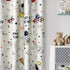 Grommet 1 W42 L84 Inch Cartoon Astronaut Semi Blackout Curtains for Kids Room Nursery Space Planets Patterns Printed