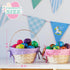 4 4 Supplies(9" 8") JOYIN Pcs Easter Bamboo Baskets Gift Woven Baskets with Handles and Colors Grass Paper Shreds