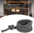 Stanbroil 1/2" x 84" Wood Stove Gasket - Graphite Impregnated Fiberglass Rope Seal and High-Temperature Cement Gasket
