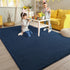 Area Rugs for Bedroom Living Room, 4x6 Navy Blue Thickened Memory-Foam Indoor Carpet, Modern Aesthetic