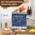 2 Packs Bread Bags, Bread Bags to Keep Fresh, Reusable Zipper for Homemade Loaf, Freezer Storage Bag, Container, Fresh