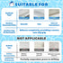 17PCS UNEEDE Kids Bathtub Mat with Non Slip Bathtub Stickers, Non Slip Shower Mat for Toddlers, Washable Anti Slip Tub