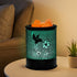 ASAWASA Electric Metal Wax Warmer, Wax Melt Candle Burner with 7 Colorful Changing Lights & 1 Silicone Dish for Home