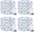 JMEXSUSS 4 Pack 50 LED Fairy Lights Battery Operated, 16.1ft White Fairy