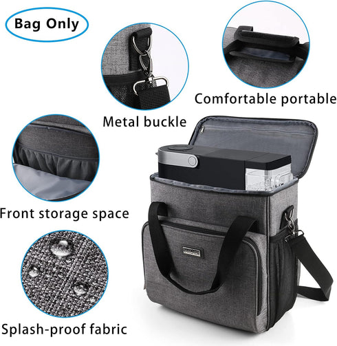 BAGLHER Coffee Maker Storage Bag, Waterproof Travel Carrying Organizer Case, Dustproof Tote Bag with Shoulder Strap