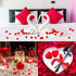 Ouddy Decor 3000 Pcs Artificial Rose Petals for Valentine's Wedding Decor, Bridal Party Home Decorations, Red