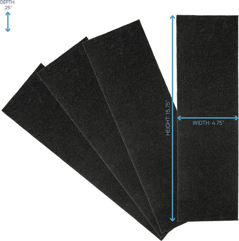 Filter Bros Carbon Filter B 4Pack Replacement Fits GermGuardian AC4825 AC4900CA