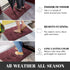 Yimobra Front Entrance Door Mat, Heavy Duty Outdoor Indoor Entryway Floor Mat, Non Slip, 29.5x17 Inch, Red