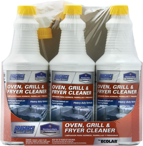 MEMBERS MARK Member's Mark Commercial Oven, Grill and Fryer Cleaner, 32 oz., 3 Piece