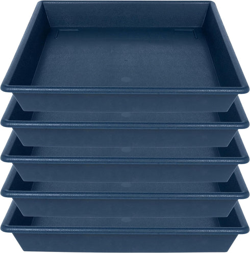 NIMYAU Square Plant Saucer 10 Inch 5 Pack, Plant Stand Flower Pot No