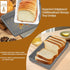 Kiss Core Upgrade Bread Slicer for Homemade Bread, Bread Slicer Guide Adjustable Width and Thickness, Foldable