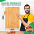Hiware Bamboo Cutting Board for Kitchen, Heavy Duty Wood Cutting Board with Juice Groove, 100% Organic Bamboo, Pre Oiled, 15" x 10" by HIWARE