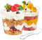 OTOB 300 Pack 6 oz Dessert Cups with Lids and Spoons |