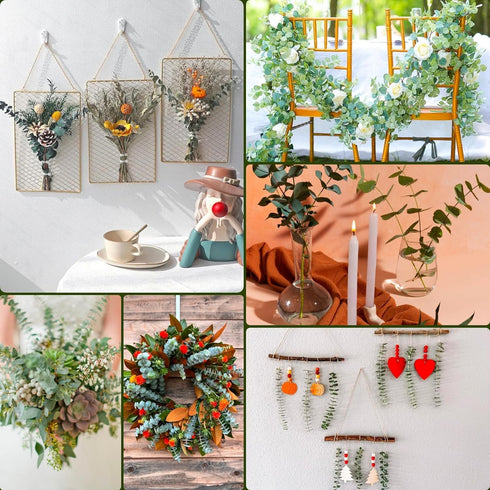 11 PCS Real Dried Eucalyptus for Shower Hanging Decor - 17'' Large Stems from Fresh Leaves for Bathroom