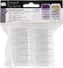 The Beadsmith Personality Case, 2 Clear Square Stacker Jars for Storage of Small Items, Crafts, and Jewelry