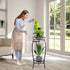 YHIJURS 27.1'', 2 Plant Stand Indoor Outdoor Tier Tall Metal Plant Stands, Heavy Duty Rustproof Corner Flower Potted