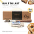 Handcrafted Bread Lame Made of Rich Dark Walnut Wood with Natural Cork Storage Case and 10 Blades