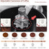 Manual Coffee Grinder with Burr, Coffee Bean Grinder for Espresso, French Press, Includes 2 Glass Jars and Brush