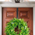 GameXcel 12" Wreath Hanger for Front Door, Large Metal Hook for Christmas Wreath Over The Door, Black