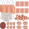 Tigvio 48-Pc Cedar Blocks for Clothes Storage: Blocks, Planks, Hooks, Rings, Balls, &