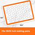 HOTPOP Silicone Baking Sheet Set, 2-Pack, No-Stick Cookie Sheets with Outlined Mats for Macarons, Pastries, Buns, Bread