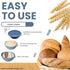 Set of 2 Blue Benaton Silicone Sourdough Bread Proofing Baskets, 9.5 Inch Oval & Round, Dishwasher Safe