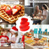 3 Pcs Silicone Cake Molds, Heart Shaped Cake Pans for Baking Homemade Dining, 8 In, 6 In, 4 In